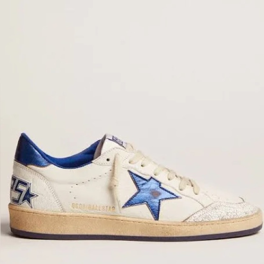 Golden Goose Blue Ballstar Sneakers